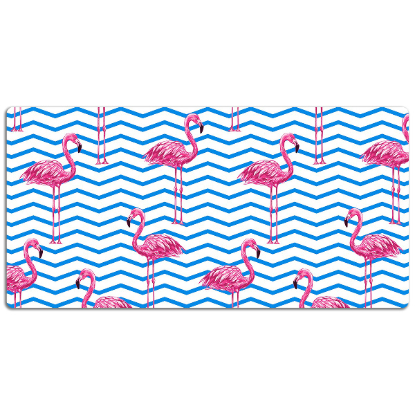 Tapete para secretária Flamingos