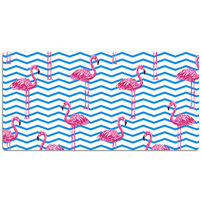 Tapete para secretária Flamingos