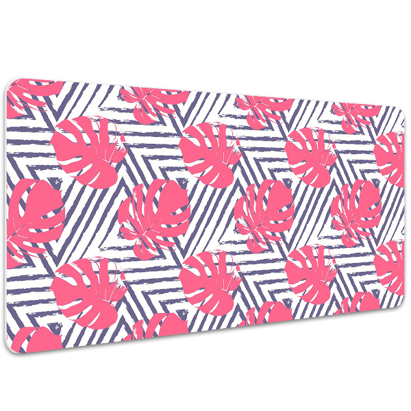 Tapete de secretária Folhas cor de rosa