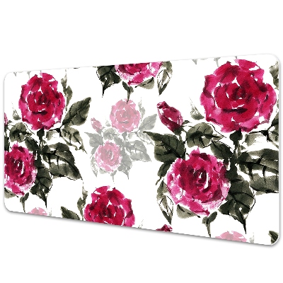 Base de secretária rosas pintadas