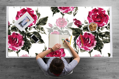 Base de secretária rosas pintadas