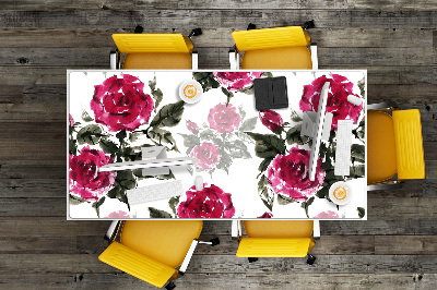 Base de secretária rosas pintadas