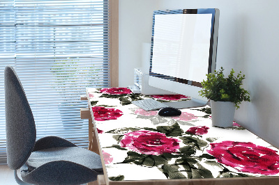 Base de secretária rosas pintadas