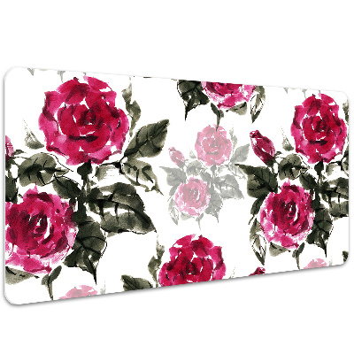 Base de secretária rosas pintadas
