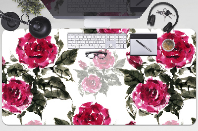 Base de secretária rosas pintadas