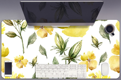 Tapete de secretária Flores amarelas