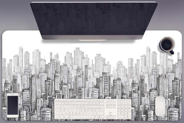 Base de secretária Cidade em Preto e Branco