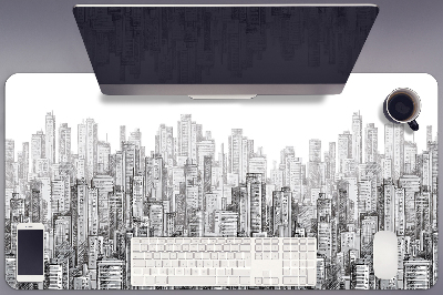 Base de secretária Cidade em Preto e Branco