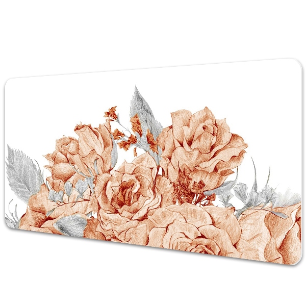 Tapete para secretária Rosas florescendo