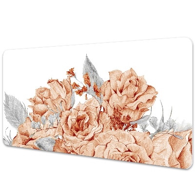 Tapete para secretária Rosas florescendo