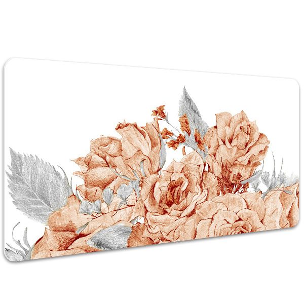 Tapete para secretária Rosas florescendo
