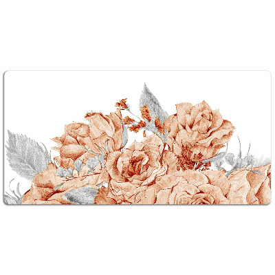 Tapete para secretária Rosas florescendo