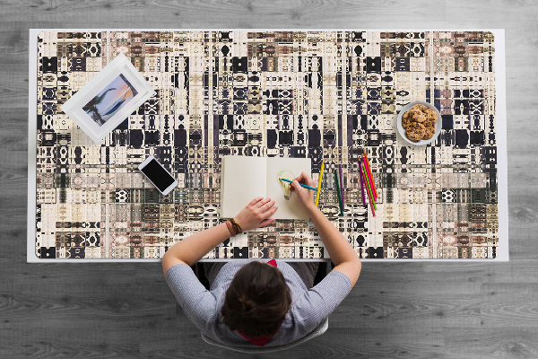 Base de secretária Azulejos estilo Boho