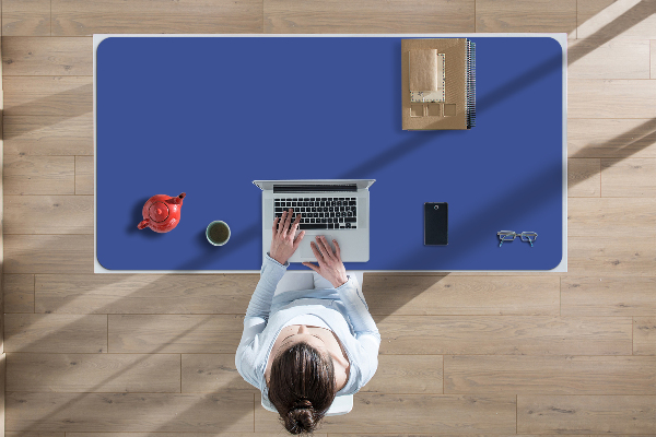 Tapete para secretária Estrada azul