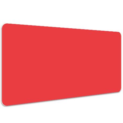 Tapete para secretária vermelho alaranjado
