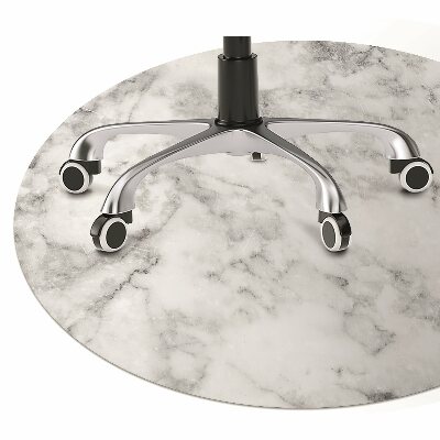 Tapete para cadeira de escritório Mármore branco