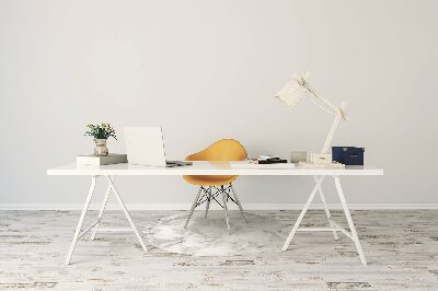 Tapete para cadeira de escritório Mármore branco