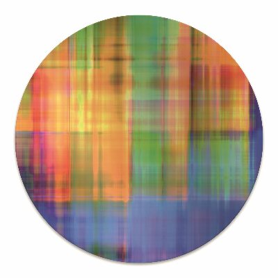 Tapete para cadeira de escritório Padrão xadrez colorido