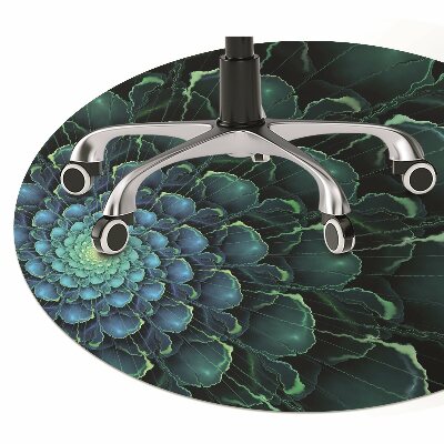 Tapete para cadeira de escritório Flor verde