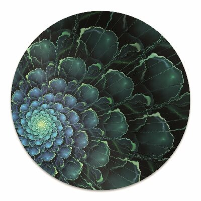 Tapete para cadeira de escritório Flor verde
