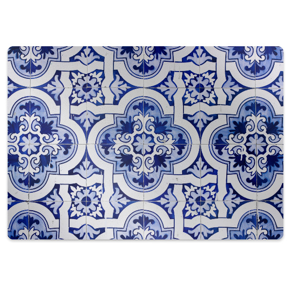 Tapete escritório Azulejos azuis
