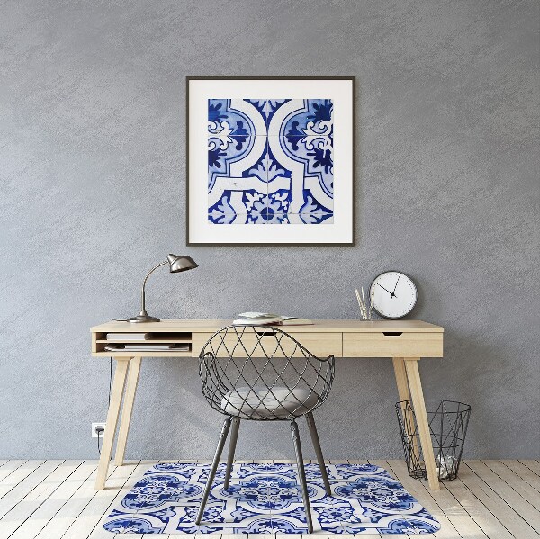 Tapete escritório Azulejos azuis