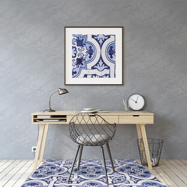 Tapete escritório Azulejos azuis