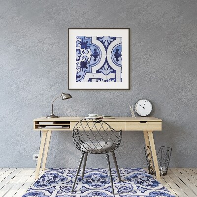 Tapete escritório Azulejos azuis