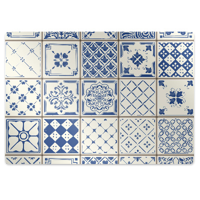 Tapete para escritório Azulejos azuis