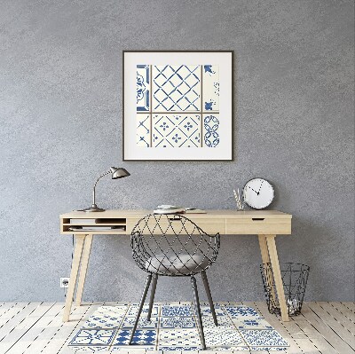 Tapete para escritório Azulejos azuis