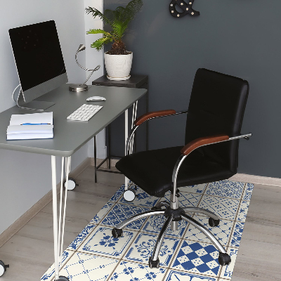 Tapete para escritório Azulejos azuis