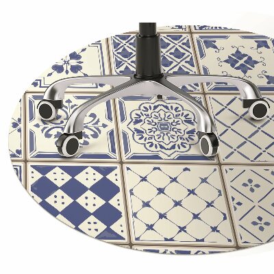 Tapete para escritório Azulejos azuis