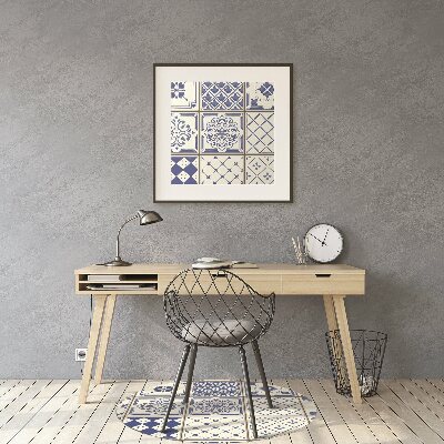 Tapete para escritório Azulejos azuis