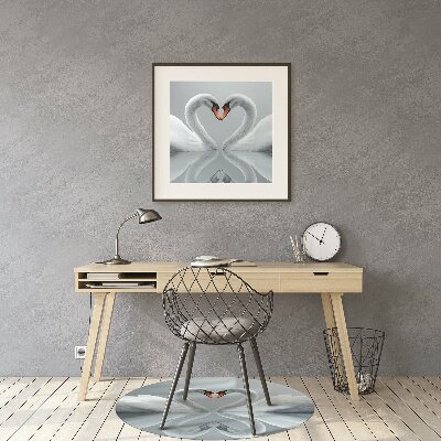 Tapete para cadeira de escritório Cisnes