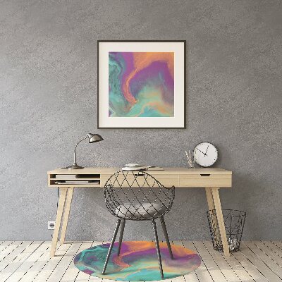Tapete para cadeira de escritório Padrões coloridos