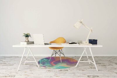 Tapete para cadeira de escritório Padrões coloridos