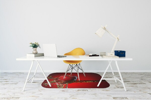Tapete escritório Maçã vermelha