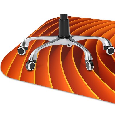 Tapete para escritório Ondas laranja