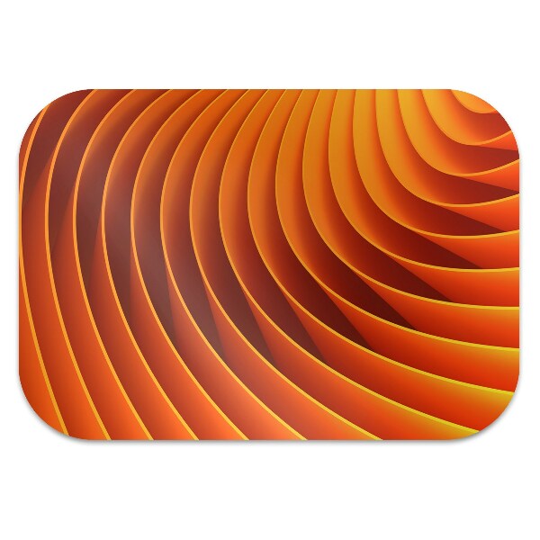 Tapete para escritório Ondas laranja