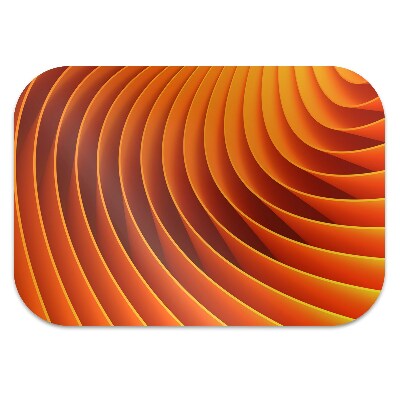 Tapete para escritório Ondas laranja