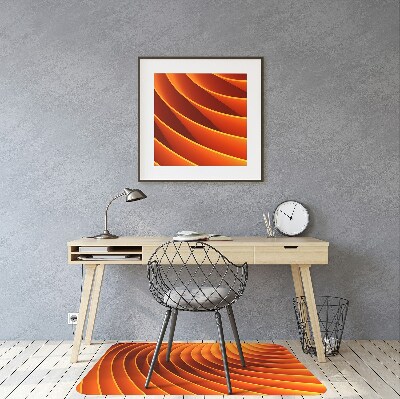 Tapete para escritório Ondas laranja