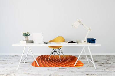 Tapete para escritório Ondas laranja
