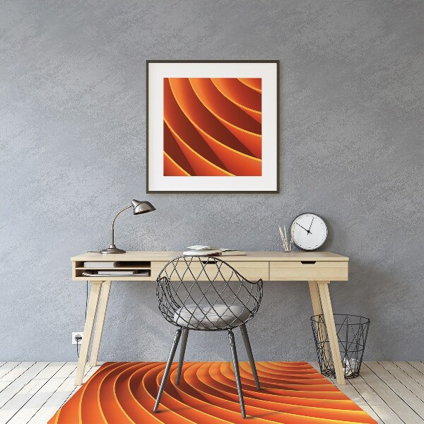 Tapete para escritório Ondas laranja