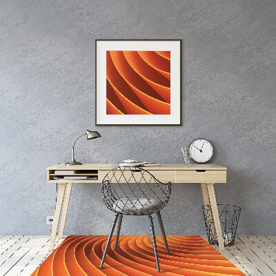 Tapete para escritório Ondas laranja