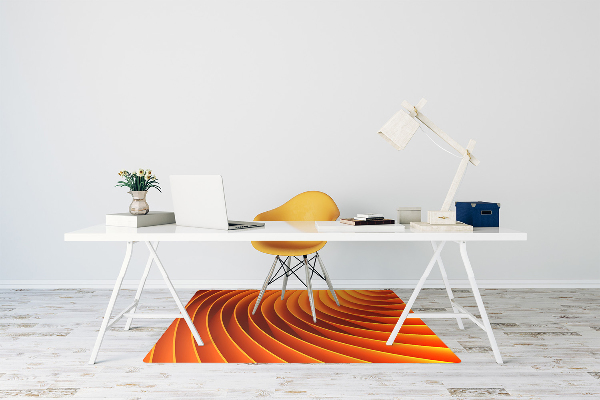 Tapete para escritório Ondas laranja