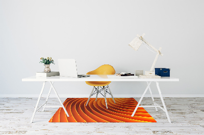 Tapete para escritório Ondas laranja