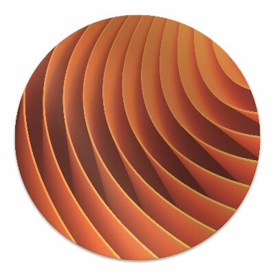 Tapete para escritório Ondas laranja