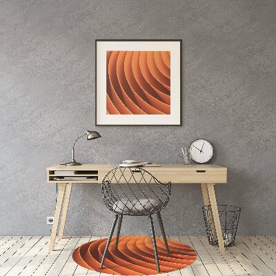 Tapete para escritório Ondas laranja