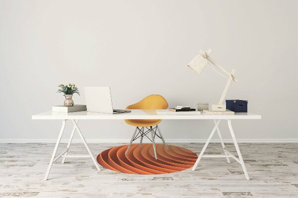 Tapete para escritório Ondas laranja