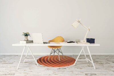 Tapete para escritório Ondas laranja